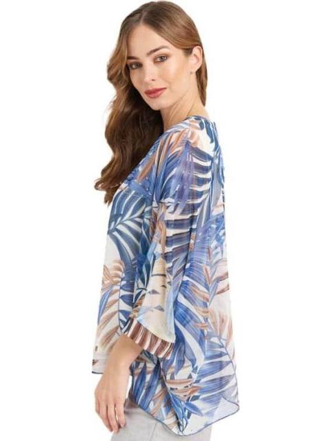 BLUSA DAMA CONTEMPORANEA AZUL YAELI FASHION