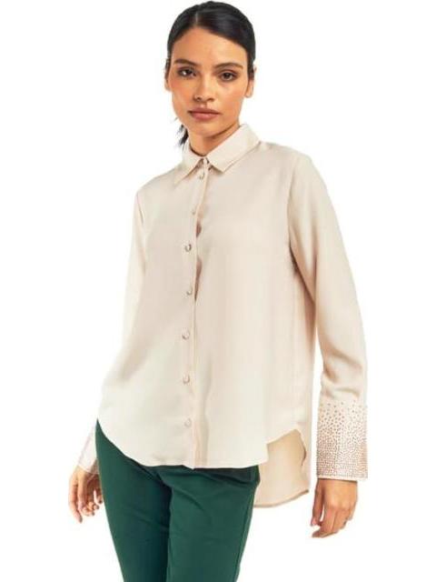 BLUSA PEDRERIA EN MANGAS CORAL HOLLY LAND