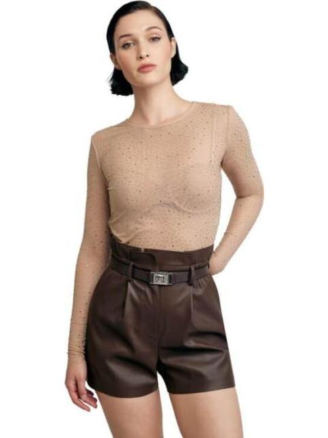BLUSA CON PEDRERIA DORADO HOLLY LAND