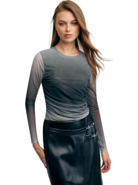 BLUSA CON TRANSPARENCIA GRIS HOLLY LAND