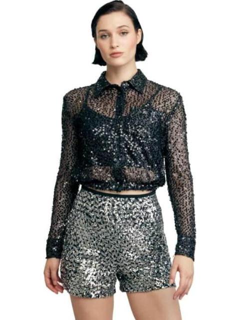 BLUSA DE LENTEJUELA NEGRO HOLLY LAND