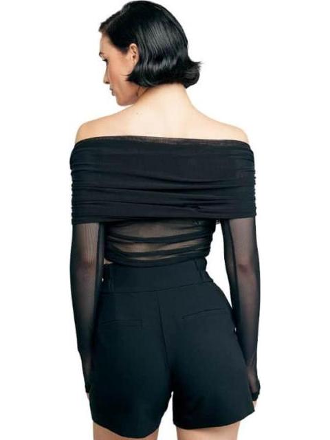 BLUSA CON TRANSPARENCIA NEGRO HOLLY LAND