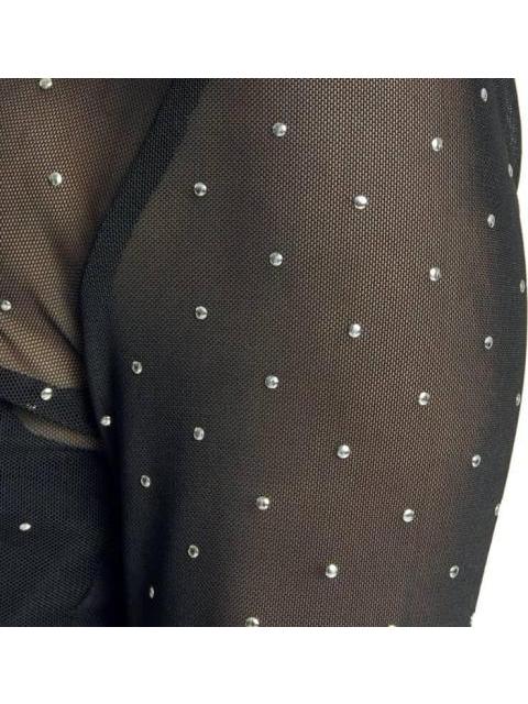 BLUSA MESH MANGA LARGA NEGRO HOLLY LAND
