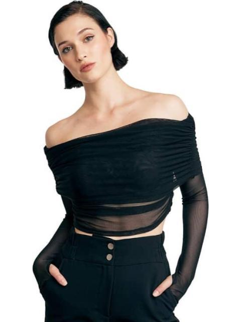 BLUSA CON TRANSPARENCIA NEGRO HOLLY LAND