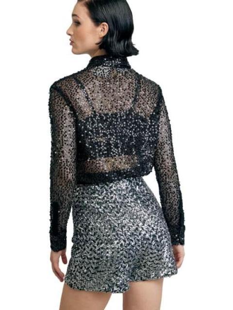 BLUSA DE LENTEJUELA NEGRO HOLLY LAND