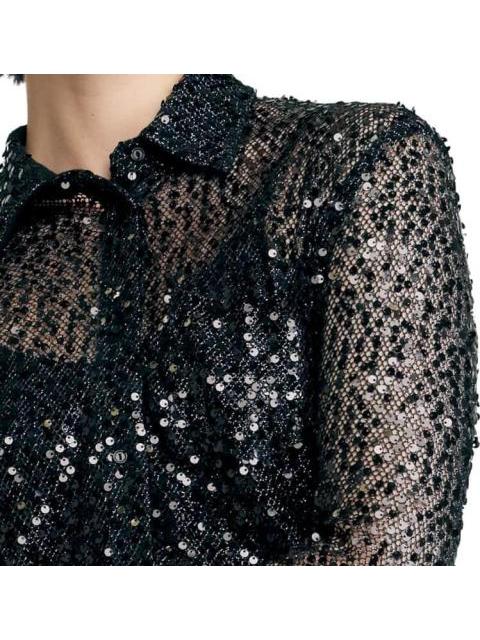 BLUSA DE LENTEJUELA NEGRO HOLLY LAND