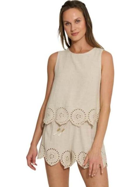 BLUSA DE LINO BEIGE HOLLY LAND