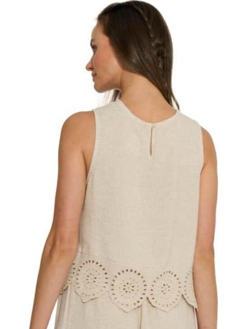 BLUSA DE LINO BEIGE HOLLY LAND