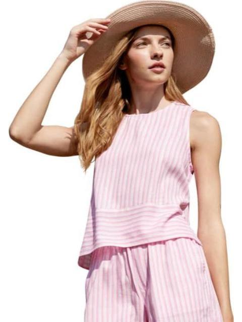 BLUSA DE LINO ROSA HOLLY LAND
