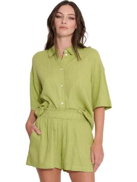 BLUSA DE LINO VERDE HOLLY LAND