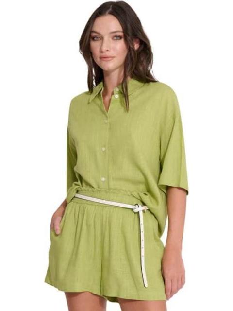BLUSA DE LINO VERDE HOLLY LAND