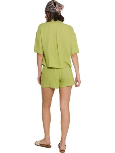 BLUSA DE LINO VERDE OLIVO HOLLY LAND