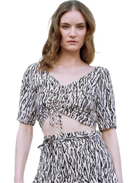 BLUSA ESTAMPADA BEIGE/HUESO HOLLY LAND