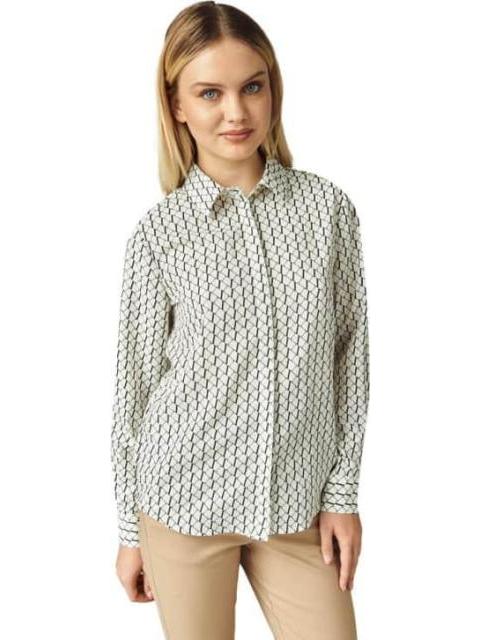 BLUSA ESTAMPADA HUESO HOLLY LAND