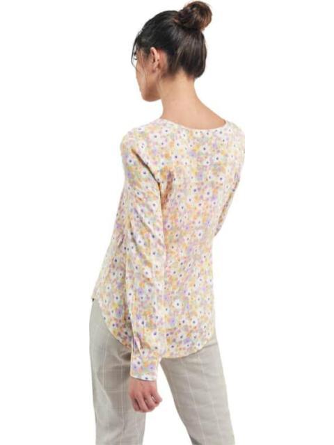 BLUSA ESTAMPADA MANGA LARGA MARFIL HOLLY LAND