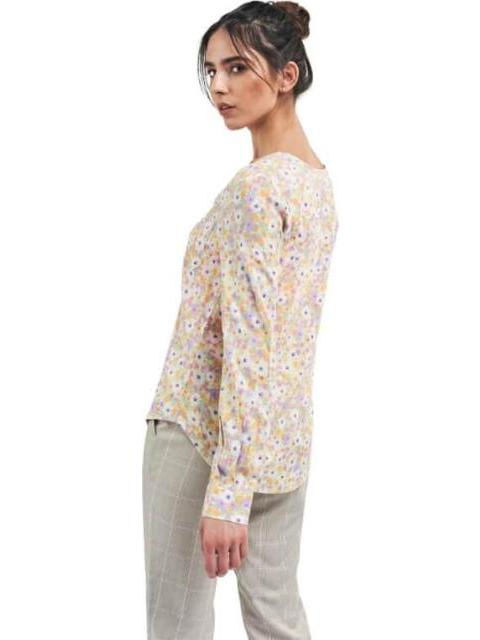BLUSA ESTAMPADA MANGA LARGA MARFIL HOLLY LAND