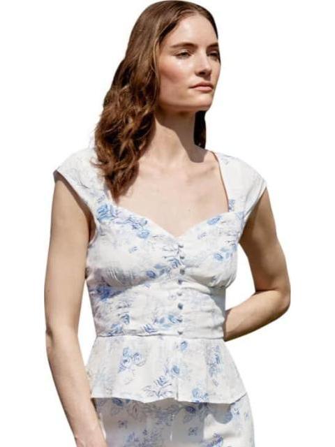 BLUSA FLORES BLANCO HOLLY LAND