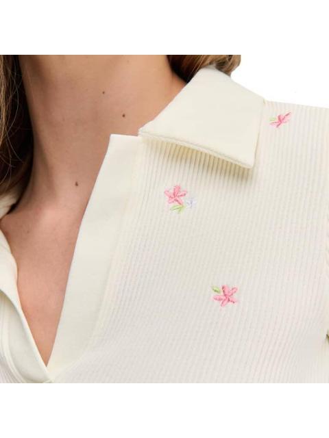 PLAYERA FLORES BLANCO HOLLY LAND