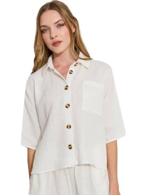 BLUSA LISA BLANCO HOLLY LAND