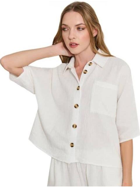 BLUSA LISA BLANCO HOLLY LAND