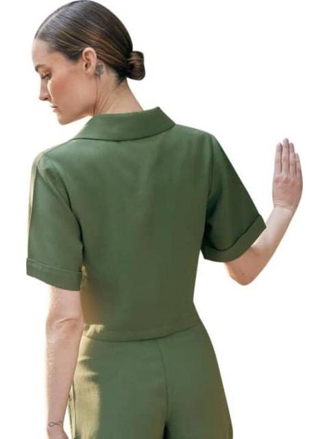 BLUSA LISA VERDE HOLLY LAND