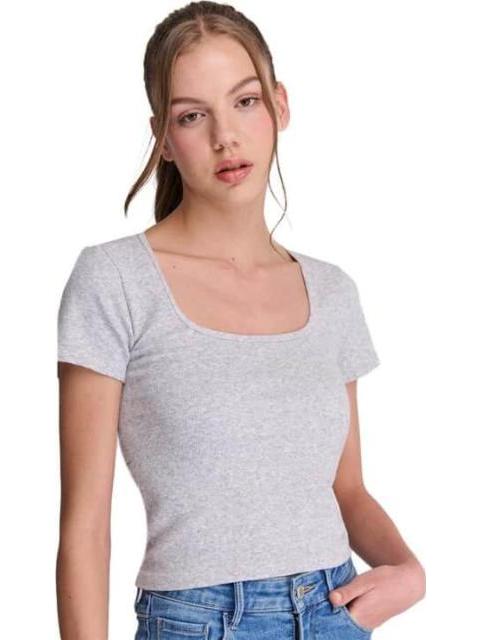 BLUSA MANGA CORTA GRIS HOLLY LAND