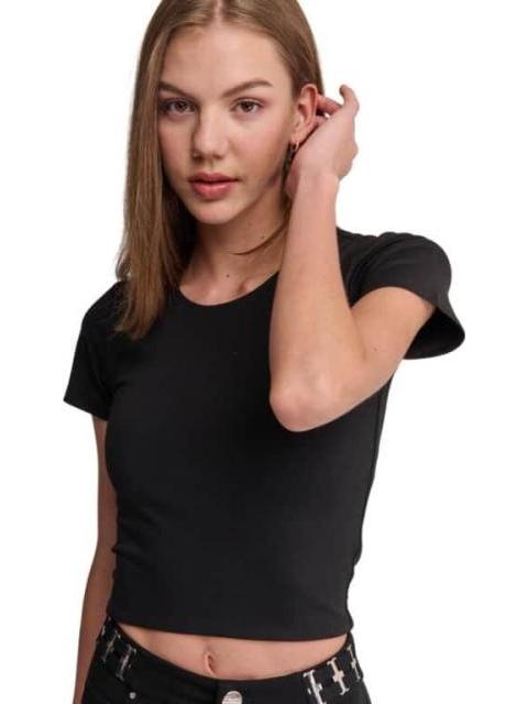 BLUSA MANGA CORTA NEGRO HOLLY LAND