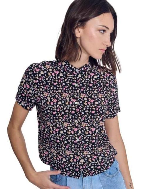 BLUSA MANGA CORTA NEGRO HOLLY LAND