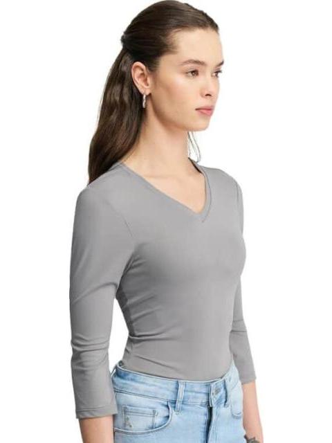 BLUSA MANGA LARGA GRIS HOLLY LAND