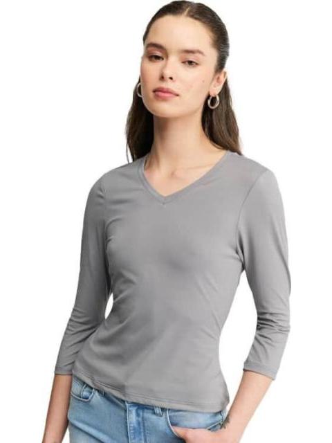 BLUSA MANGA LARGA GRIS HOLLY LAND