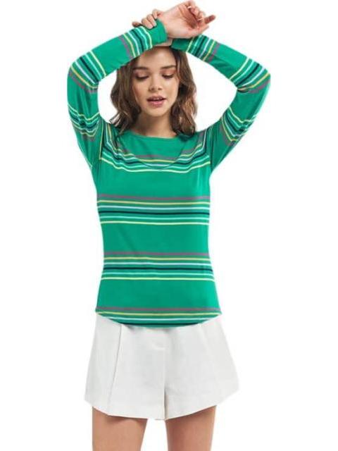BLUSA MANGA LARGA VERDE HOLLY LAND