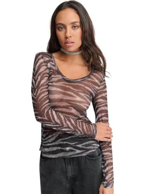 BLUSA MESH GRIS HOLLY LAND