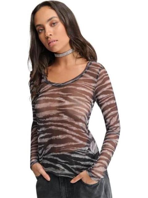 BLUSA MESH GRIS HOLLY LAND