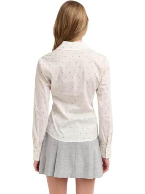 BLUSA POPELINA ESTAMPADA BLANCO HOLLY LAND