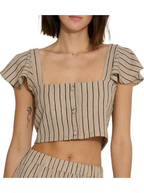 BLUSA RAYADA BEIGE HOLLY LAND