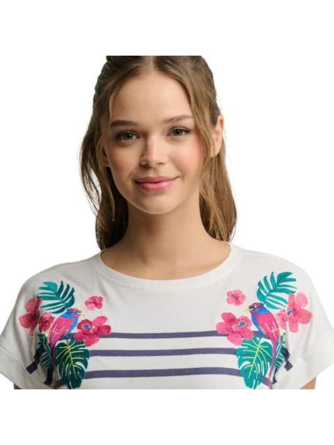 BLUSA RAYAS BLANCO HOLLY LAND