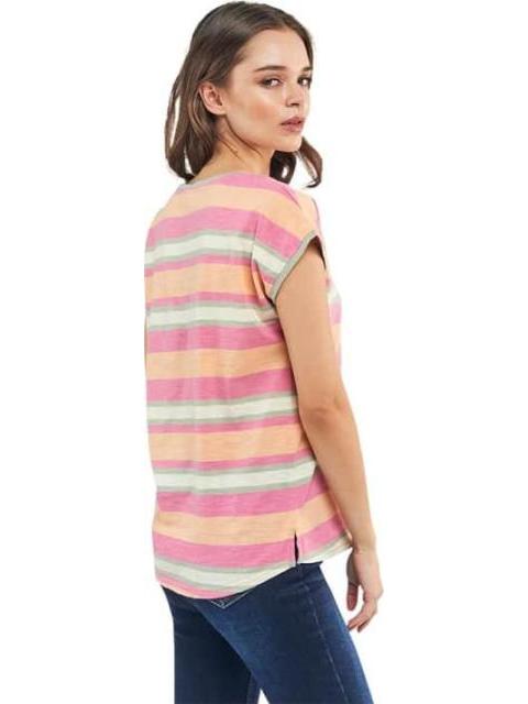 BLUSA RAYAS MANGA CORTA MULTICOLOR HOLLY LAND