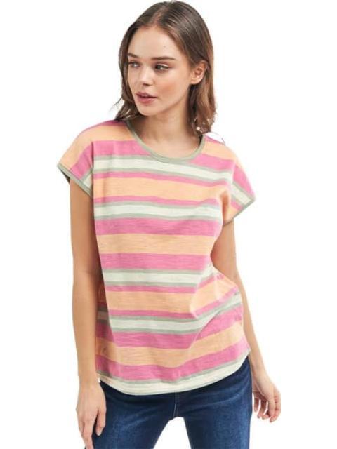 BLUSA RAYAS MANGA CORTA MULTICOLOR HOLLY LAND