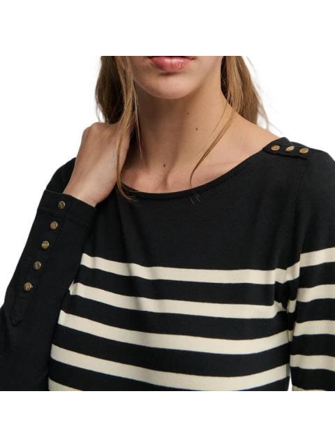 BLUSA RAYAS NEGRO HOLLY LAND