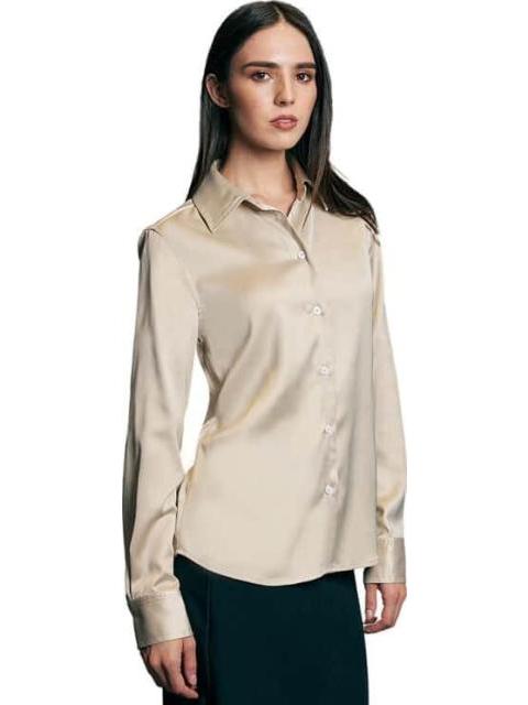 BLUSA SATINADA BEIGE HOLLY LAND