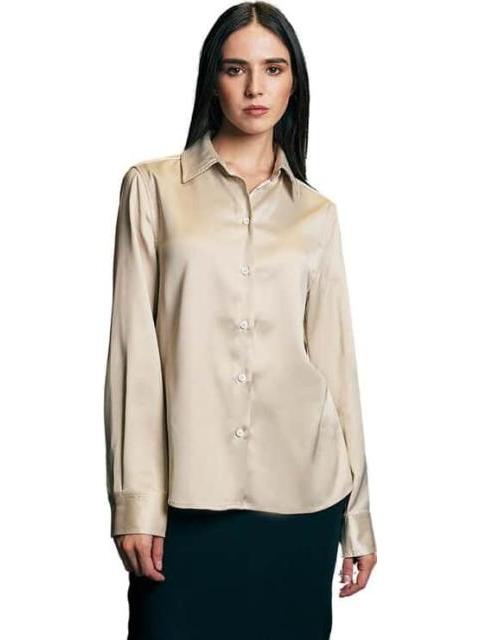 BLUSA SATINADA BEIGE HOLLY LAND