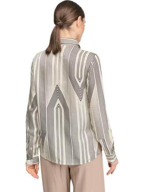BLUSA SATINADA RAYAS BEIGE HOLLY LAND