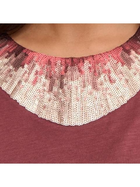 BLUSA VESTIR VINO HOLLY LAND
