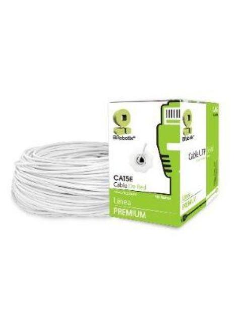 BOBINA CAT 5E BROBOTIX 400052B 100 M BLANCO INTERIOR CAT5E CCA