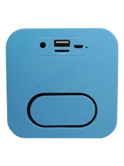 BOCINA INALAMBRICA HIGHLINK COLOR AZUL RADIO FM LECTOR USB LECTOR MICRO SD BATERIA RECARGABLE PORTATIL LIGERA