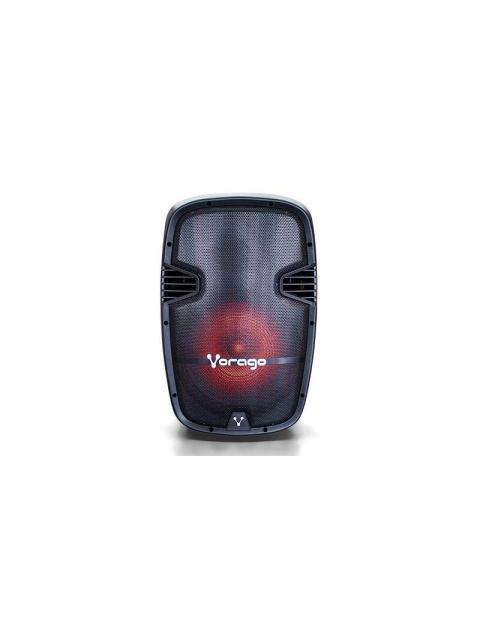 VORAGO BAFLE CON KARAOKE KSP-500 BLUETOOTH INALAMBRICO 100W RMS USB 2.0 NEGRO - INCLUYE TRIPIE + 2 MICROFONOS