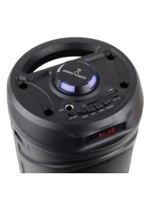 PERFECT CHOICE BAFLE FESTA BLUETOOTH INALAMBRICO 3500W PMPO USB NEGRO