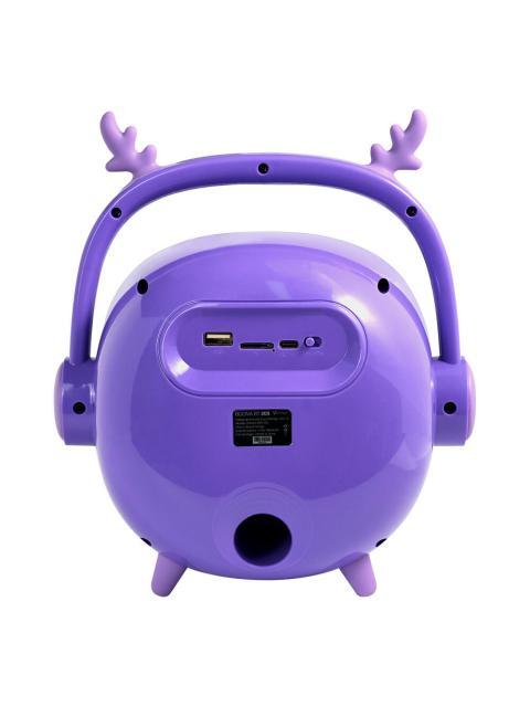 BOCINA VORAGO BSP205 BLUETOOTH - MSD - USB - 3.5MM MICROFONO CON MODOS DE VOZ COLOR PURPURA