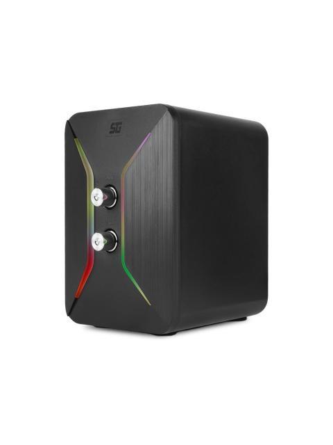 BOCINA VORAGO START THE GAME 2.1 ALAMBRICO USB 3.5MM NEGRO - RGB SPK-250
