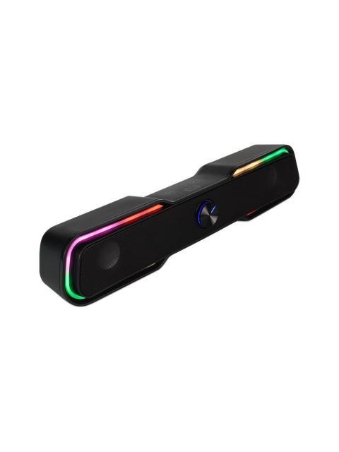 BOCINA VORAGO START THE GAME INLAMBRICO BLUETOOTH 3.5MM USB NEGRO - RGB BSP-350